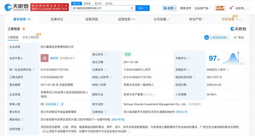 四川蜀南投資注冊資本增至11.6億元，聚焦技術咨詢業務新布局